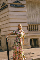 Sylvie Dress Pink Jardin