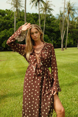 Eddy Dress Giallo Pois