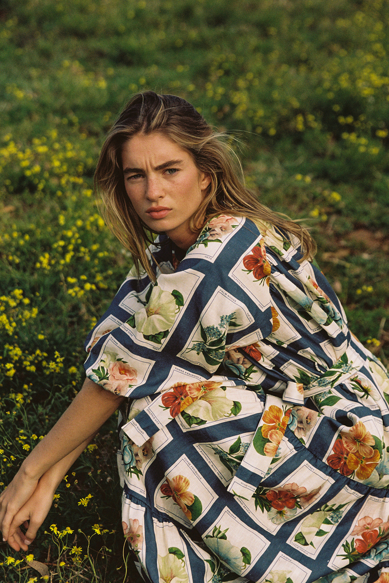 Dutton Dress Vintage Botanical