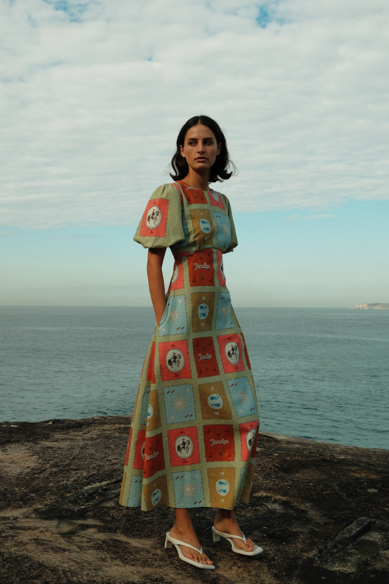 High Waist Bikini Bottoms Palm. Noosa