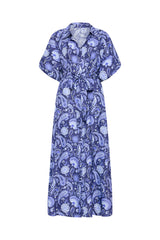 Palm Noosa Carla Dress Blue Paisley