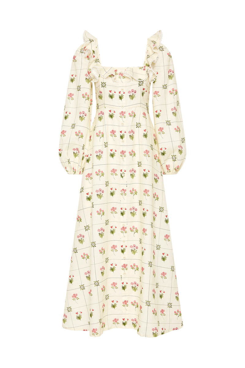 montana linen dress Style Arc Montana Midi Dress 416