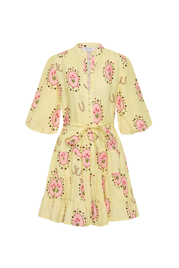 Ruba Mini Dress Savanna Tile