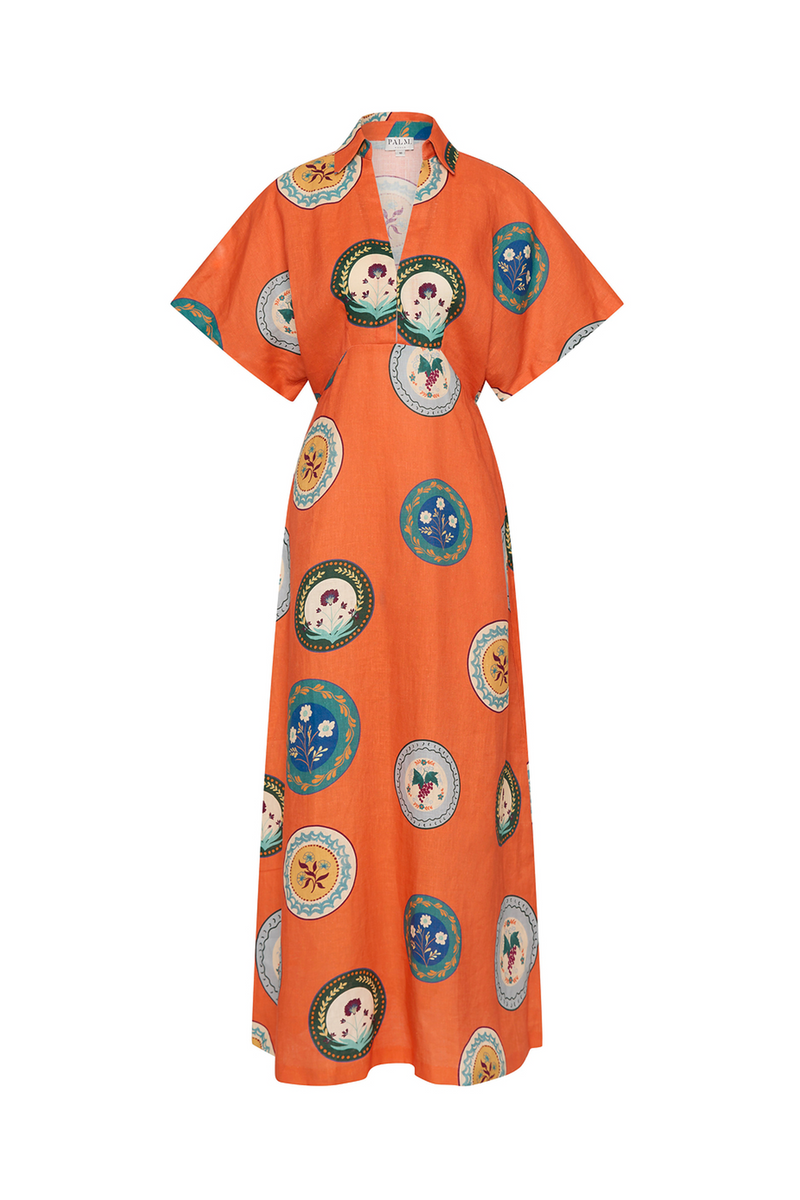 Jasmine Dress Orange Plates
