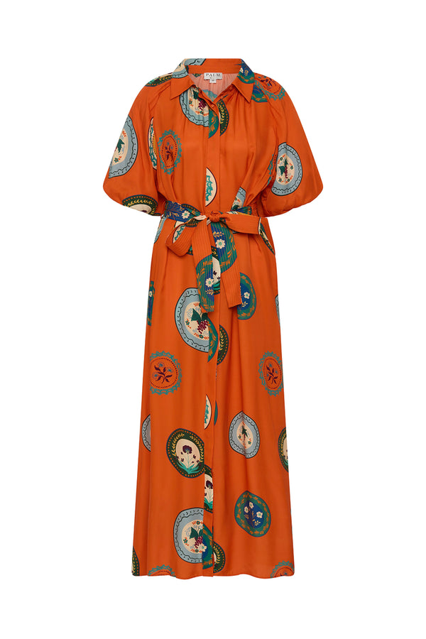 Carla Dress Orange Plates