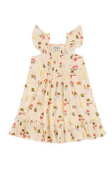 Miley Ruffle Dress Tropicana