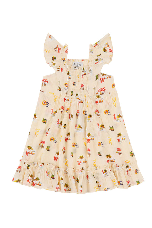 Miley Ruffle Dress Tropicana