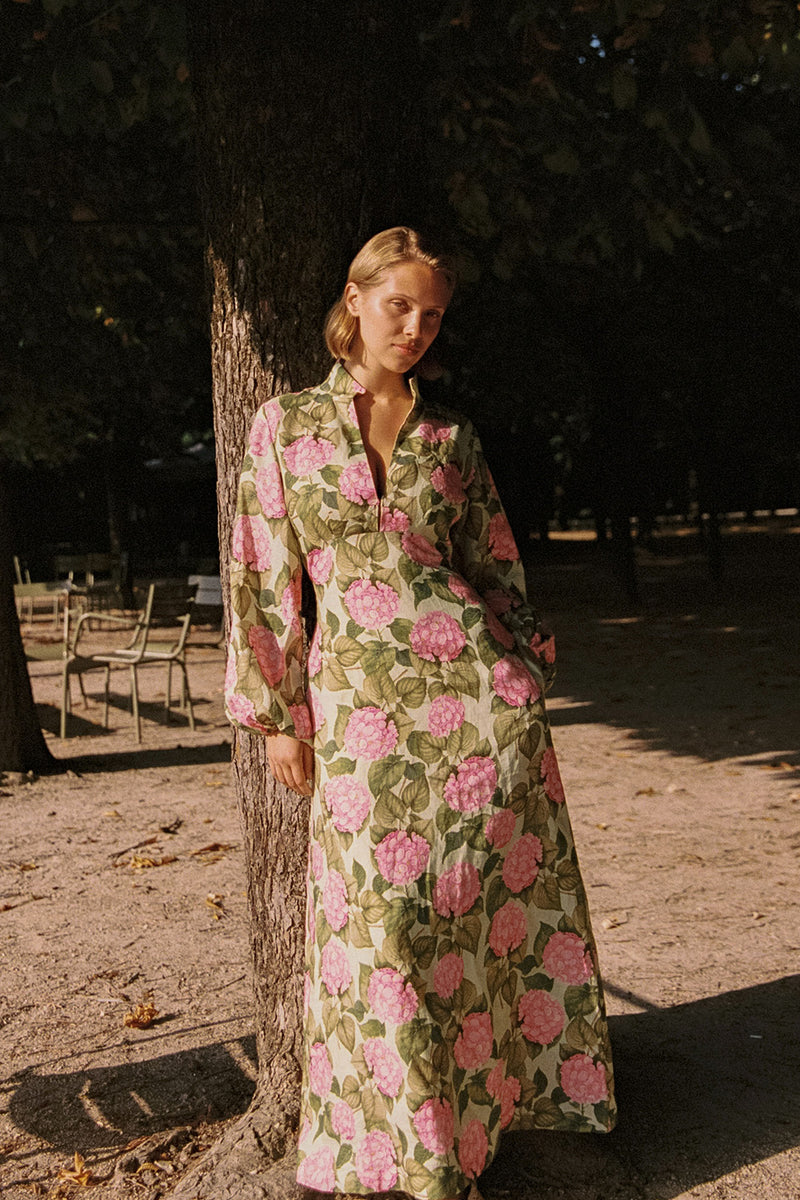 elodie floral long sleeve maxi dress Elodie Dress Pink Jardin – Palm. Noosa