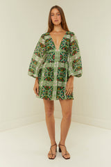 Palm Noosa Lucia Dress Flora Tile