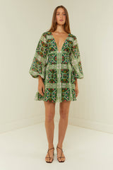 Palm Noosa Lucia Dress Flora Tile