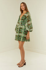 Palm Noosa Lucia Dress Flora Tile