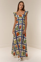 Gia Dress Vintage Botanical