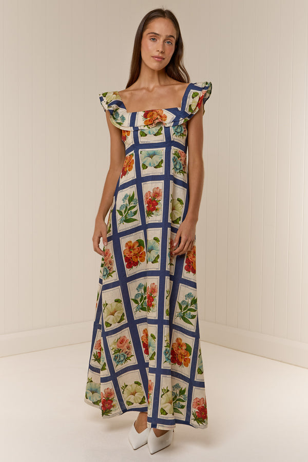 Gia Dress Vintage Botanical