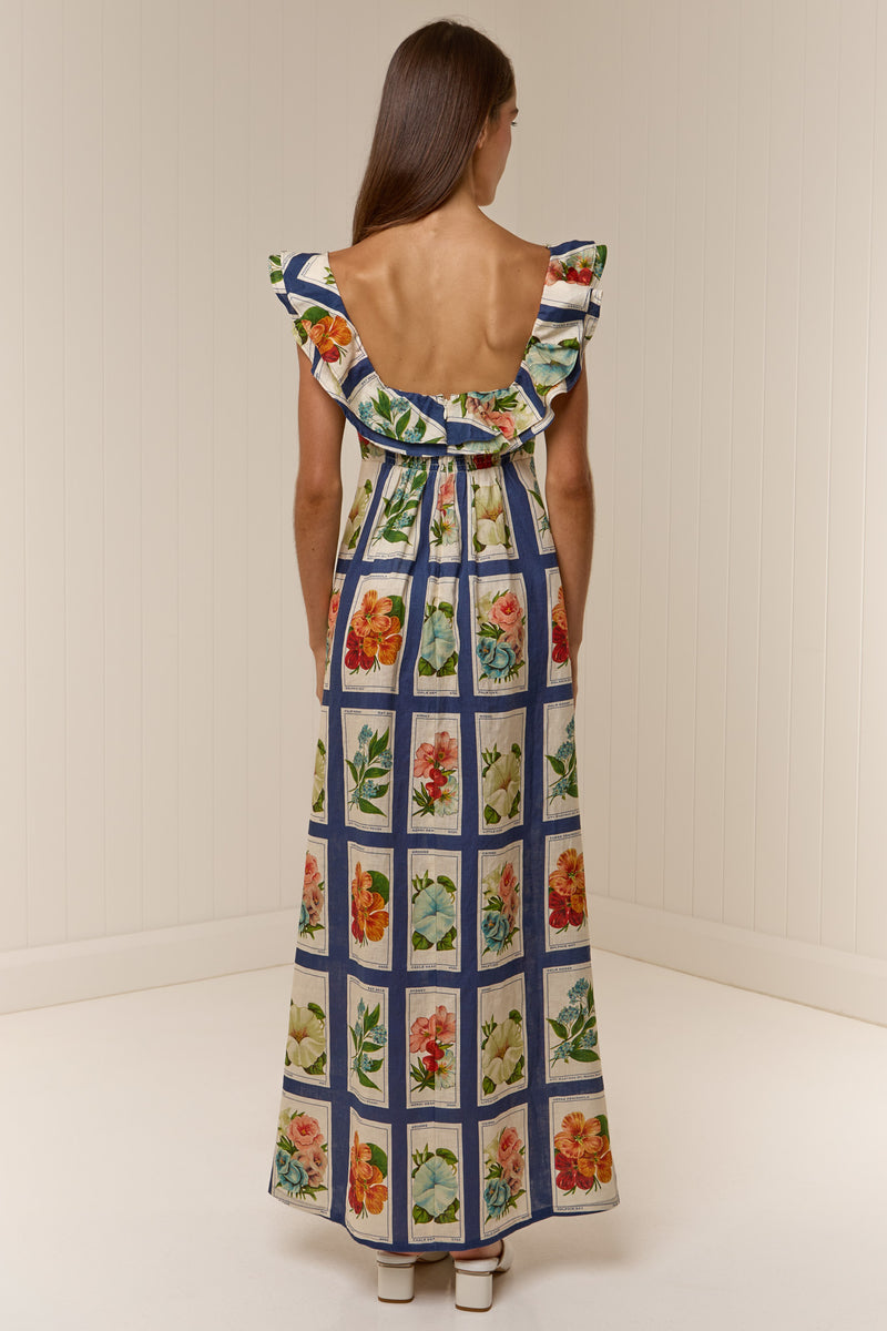 Gia Dress Vintage Botanical