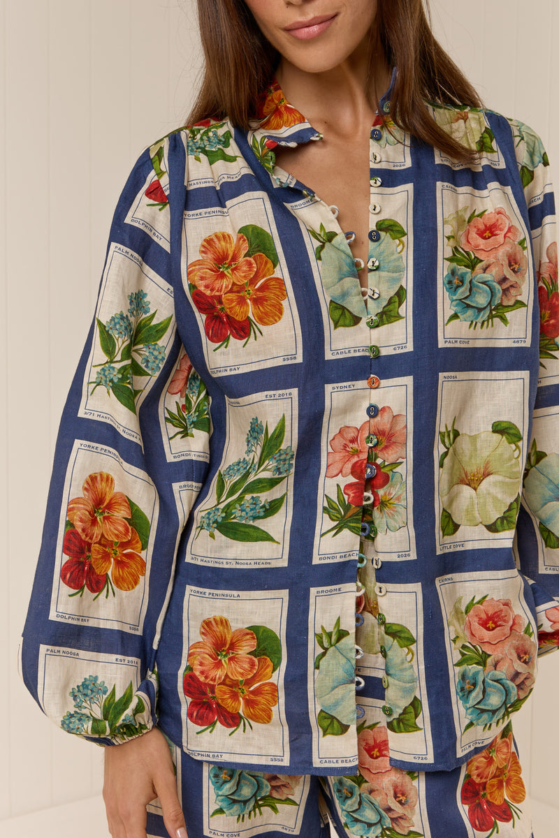 Bella Blouse Vintage Botanical