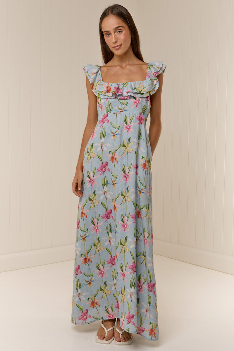 Gia Dress Colourful Orchid