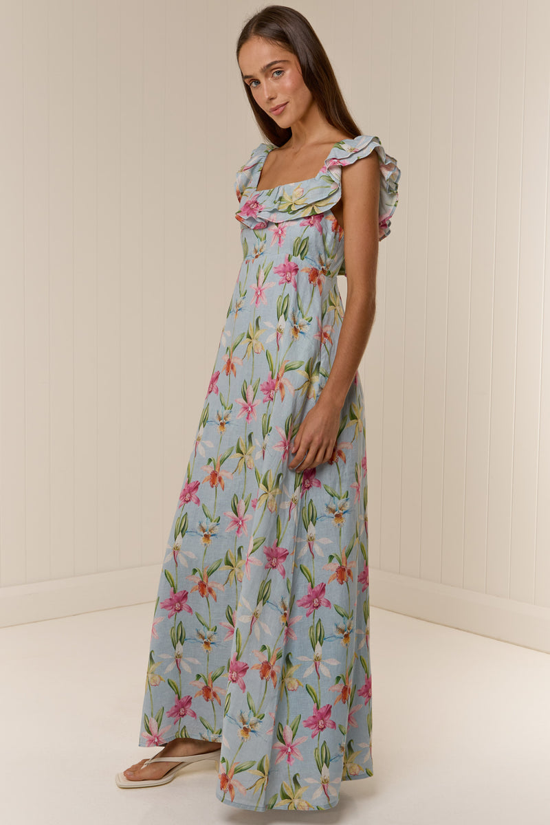 Gia Dress Colourful Orchid