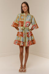 Ruba Mini Dress Maya Tile
