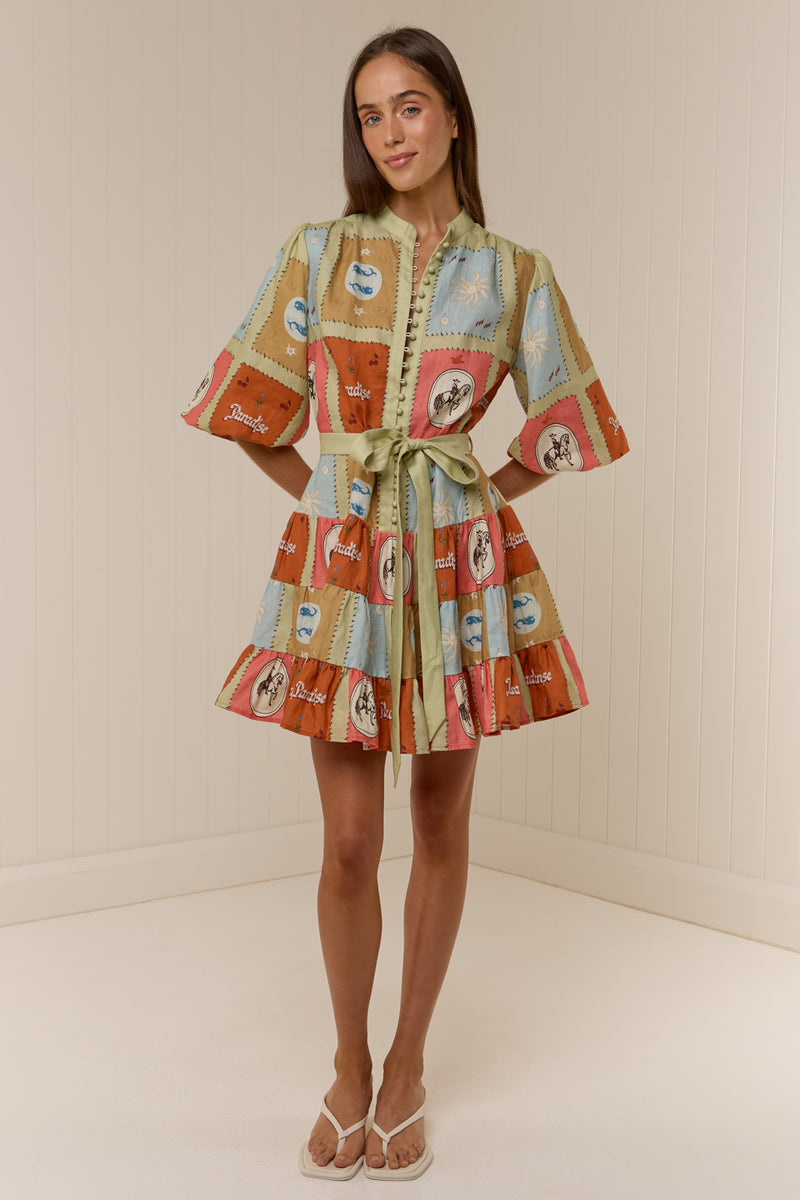 Ruba Mini Dress Maya Tile