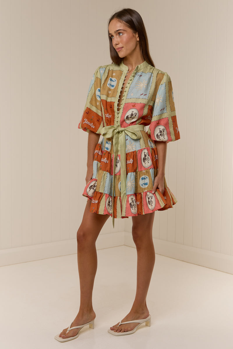 Ruba Mini Dress Maya Tile