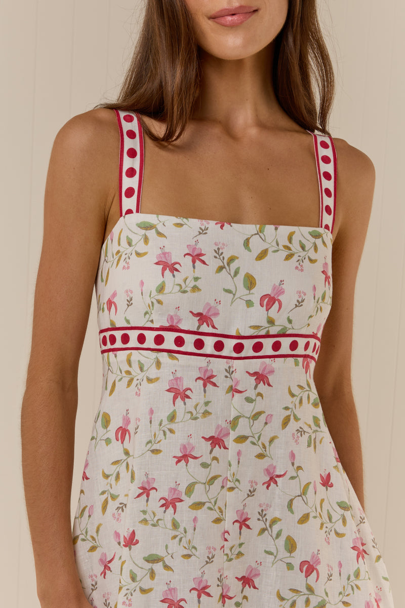 Belle Dress Pink Petals