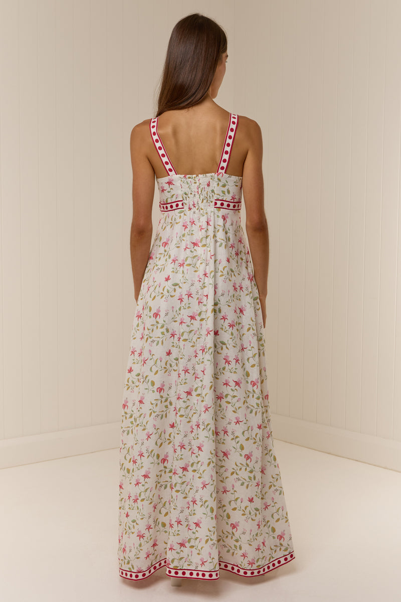 Belle Dress Pink Petals