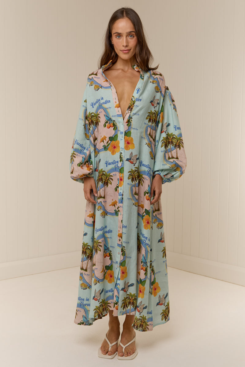 Noddy Dress Palm Paradise