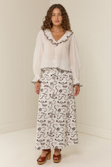 Darcy Top Regatta Embroidery