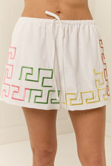 Riona Shorts Loretto Embroidery