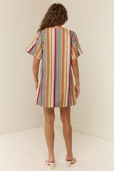 Lennon Mini Dress Anana Stripe