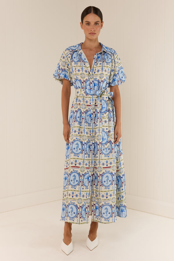 Carla Dress Lagoona Tile
