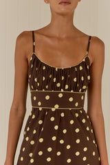 Bambi Dress Giallo Pois