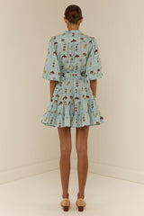 Ruba Mini Dress Seashell Tile