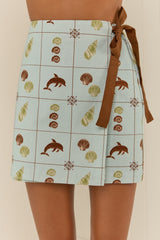 Rex Wrap Skirt Seashell Tile