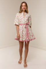 Ruba Mini Dress Pink Petals