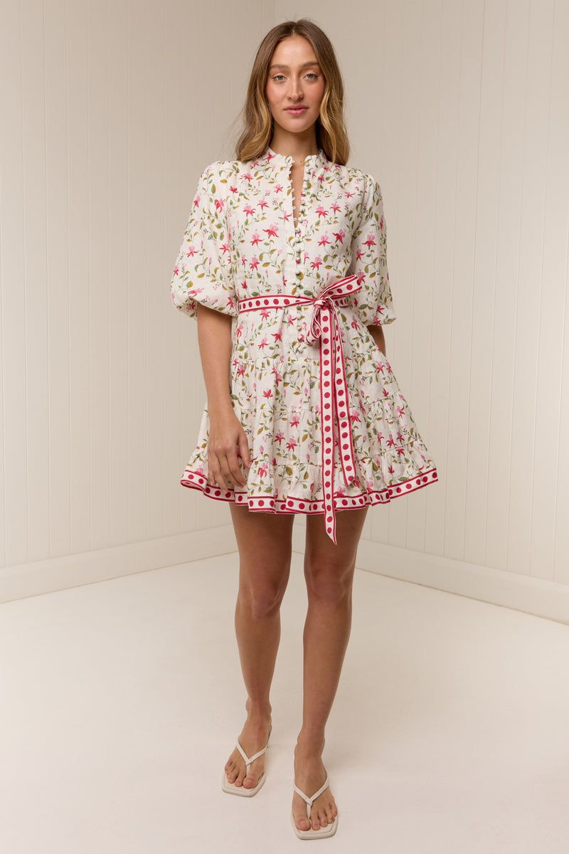 Ruba Mini Dress Pink Petals
