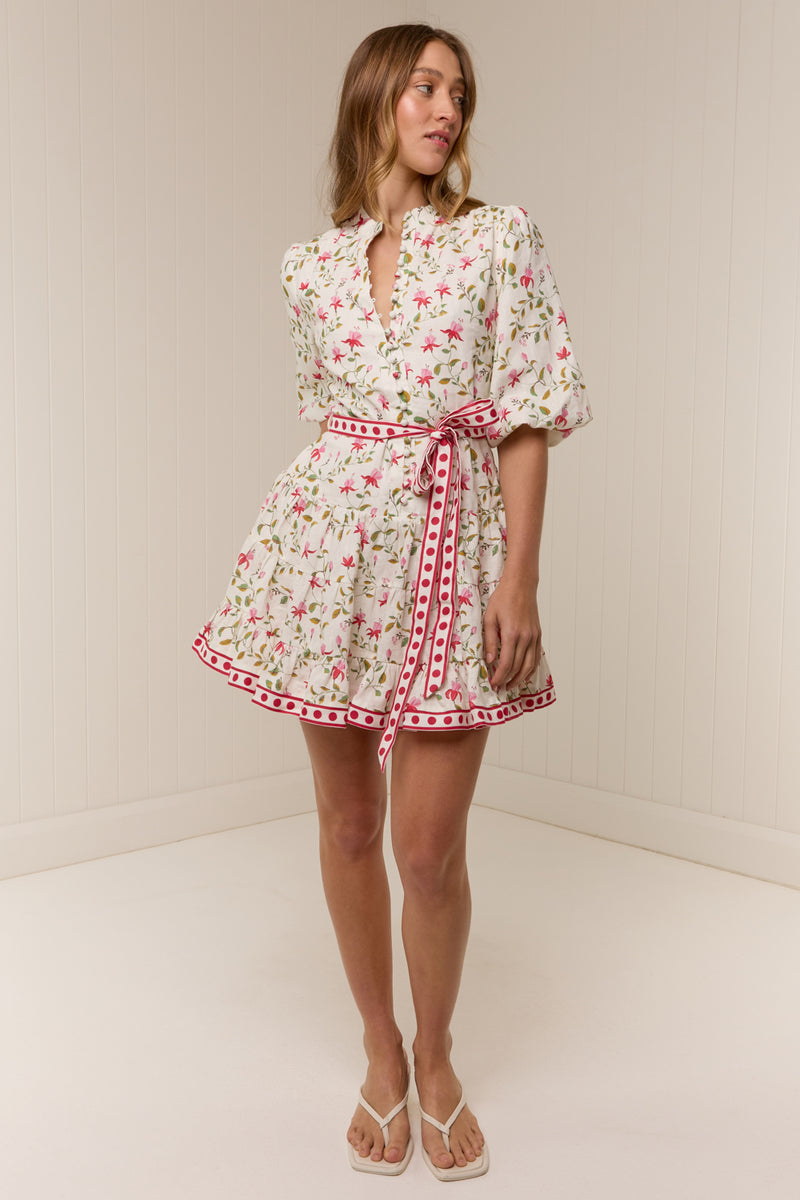 Ruba Mini Dress Pink Petals