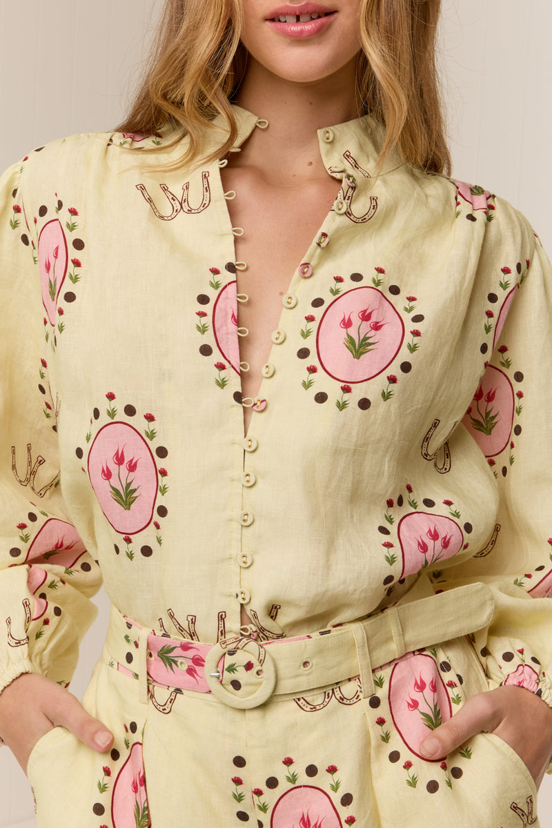 Bella Blouse Savanna Tile