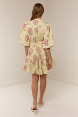 Ruba Mini Dress Savanna Tile