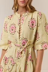 Ruba Mini Dress Savanna Tile
