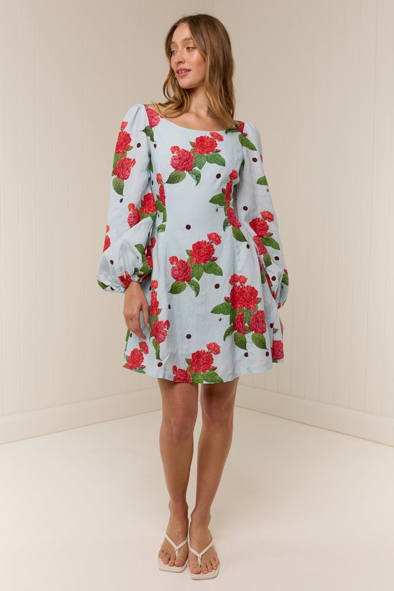 Kendall Mini Dress Sky Garden