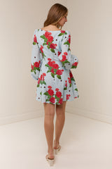 Kendall Mini Dress Sky Garden