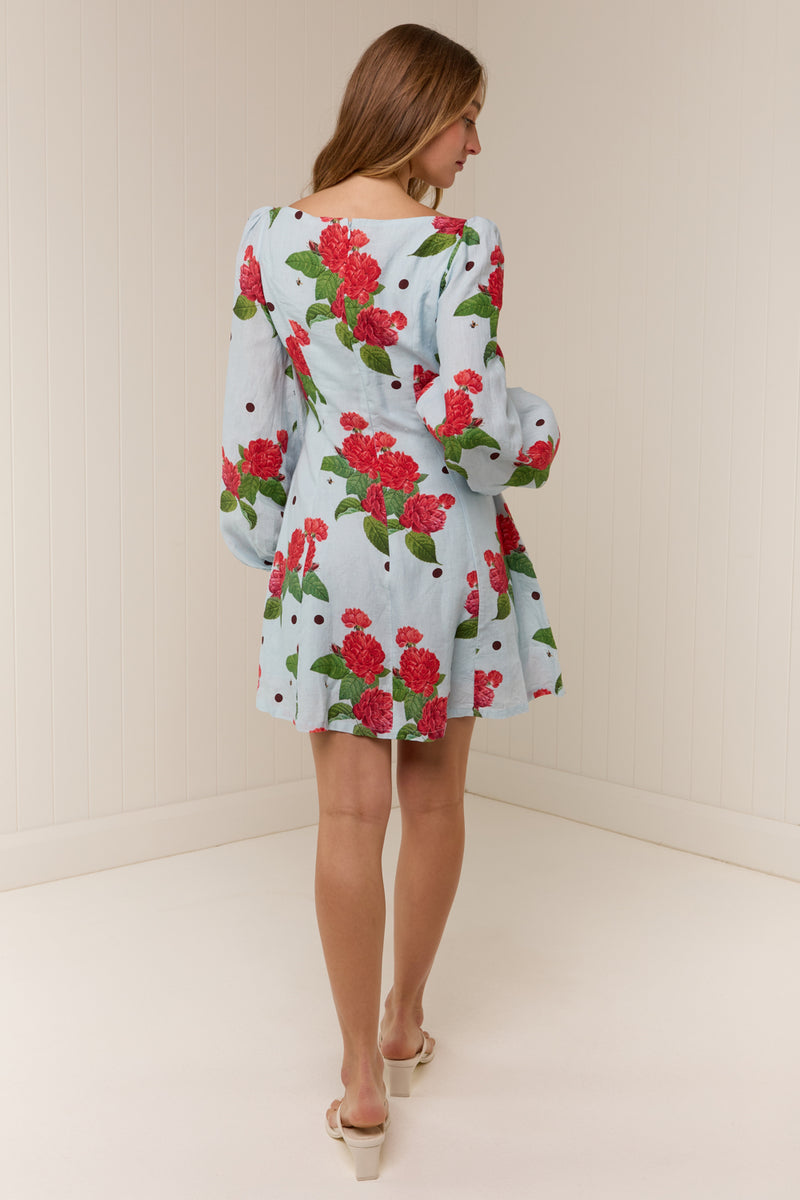 Kendall Mini Dress Sky Garden