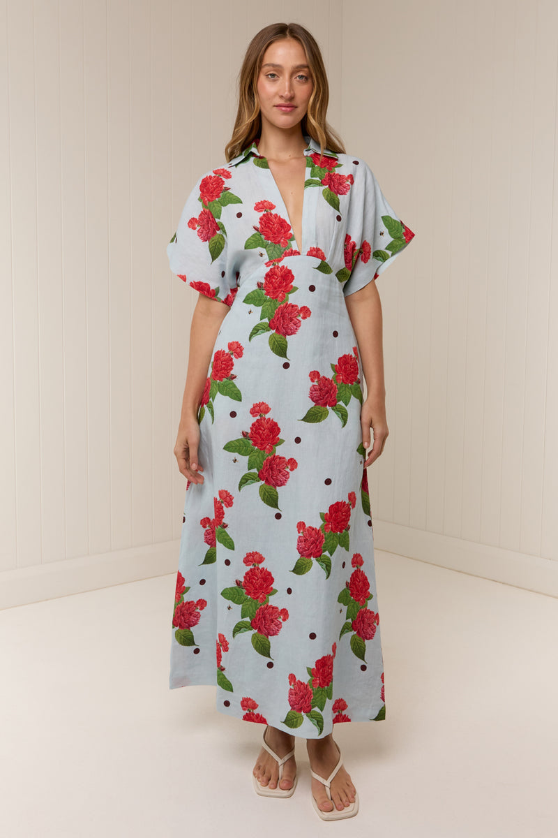 Jasmine Dress Sky Garden