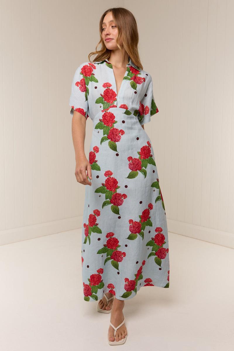 Jasmine Dress Sky Garden