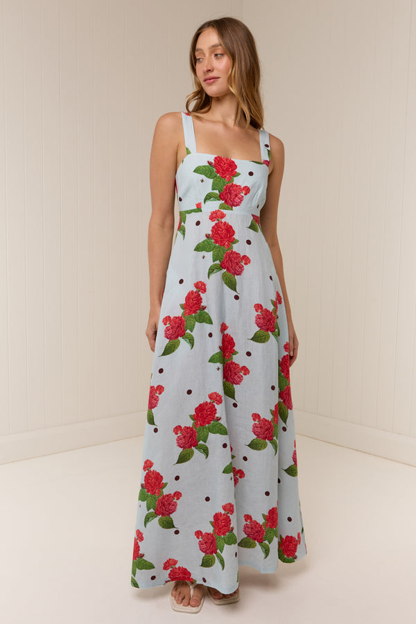 Belle Dress Sky Garden