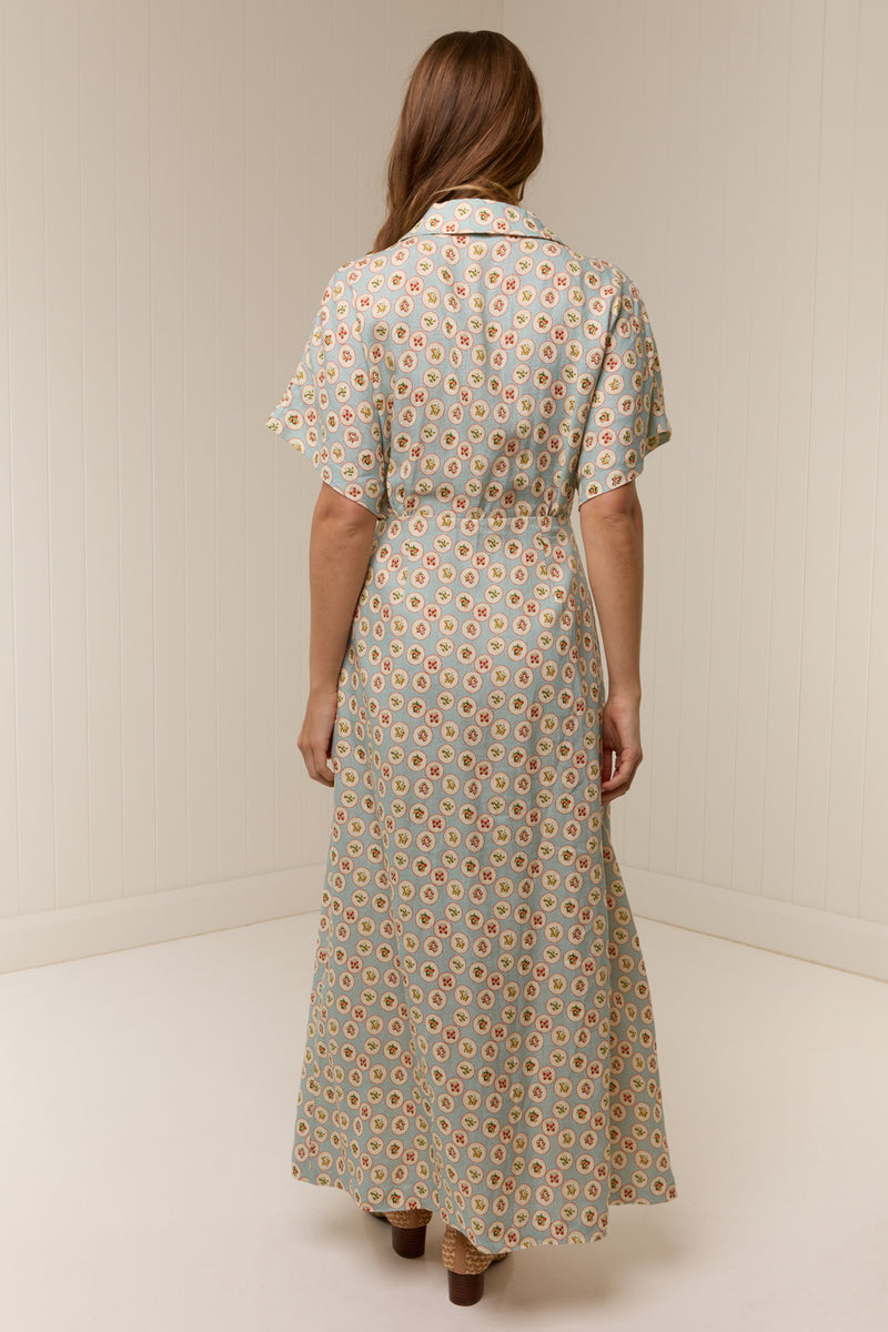 Palm Noosa Bambi Cotton Poplin Midi Dress | Exclusive Tarda Print