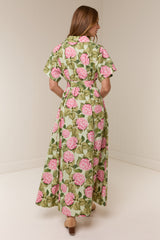 Sylvie Dress Pink Jardin