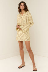 Ray Mini Skirt Dusty Paisley