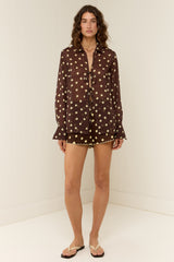 Harlow Shirt Giallo Pois